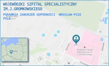 PORADNIA ZABURZEŃ ODPORNOŚCI - WOJEWÓDZKI SZPITAL SPECJALISTYCZNY IM.J.GROMKOWSKIEGO - UL. KOSZAROWA 5,  WROCŁAW-PSIE POLE