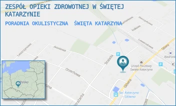 PORADNIA OKULISTYCZNA - ZESPÓŁ OPIEKI ZDROWOTNEJ W ŚWIĘTEJ KATARZYNIE - UL. STEFANA ŻEROMSKIEGO 1,  ŚWIĘTA KATARZYNA