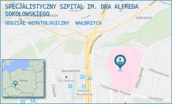 ODDZIAŁ HEMATOLOGICZNY - SPECJALISTYCZNY SZPITAL IM. DRA ALFREDA SOKOŁOWSKIEGO - UL. SOKOŁOWSKIEGO 4,  WAŁBRZYCH
