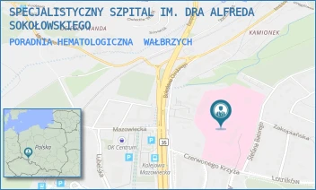 PORADNIA HEMATOLOGICZNA - SPECJALISTYCZNY SZPITAL IM. DRA ALFREDA SOKOŁOWSKIEGO - UL. SOKOŁOWSKIEGO 4,  WAŁBRZYCH
