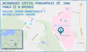 ODDZIAŁ CHORÓB WEWNĘTRZNYCH I METABOLICZNYCH - WOJEWÓDZKI SZPITAL PODKARPACKI IM. JANA PAWŁA II W KROŚNIE - UL. KORCZYŃSKA 57,  KROSNO