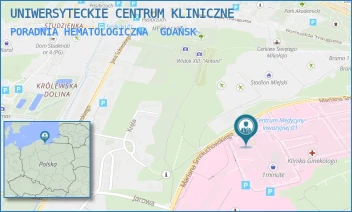 PORADNIA HEMATOLOGICZNA - UNIWERSYTECKIE CENTRUM KLINICZNE - UL. MARIANA SMOLUCHOWSKIEGO 17,  GDAŃSK