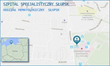 ODDZIAŁ HEMATOLOGICZNY - WOJEWÓDZKI SZPITAL SPECJALISTYCZNY IM. JANUSZA KORCZAKA W SŁUPSKU SPÓŁKA Z OGRANICZONĄ ODPOWIEDZIALNOŚCIĄ - UL. HUBALCZYKÓW 1,  SŁUPSK