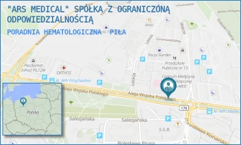 PORADNIA HEMATOLOGICZNA - "ARS MEDICAL" SPÓŁKA Z OGRANICZONĄ ODPOWIEDZIALNOŚCIĄ - AL. WOJSKA POLSKIEGO 43/-,  PIŁA
